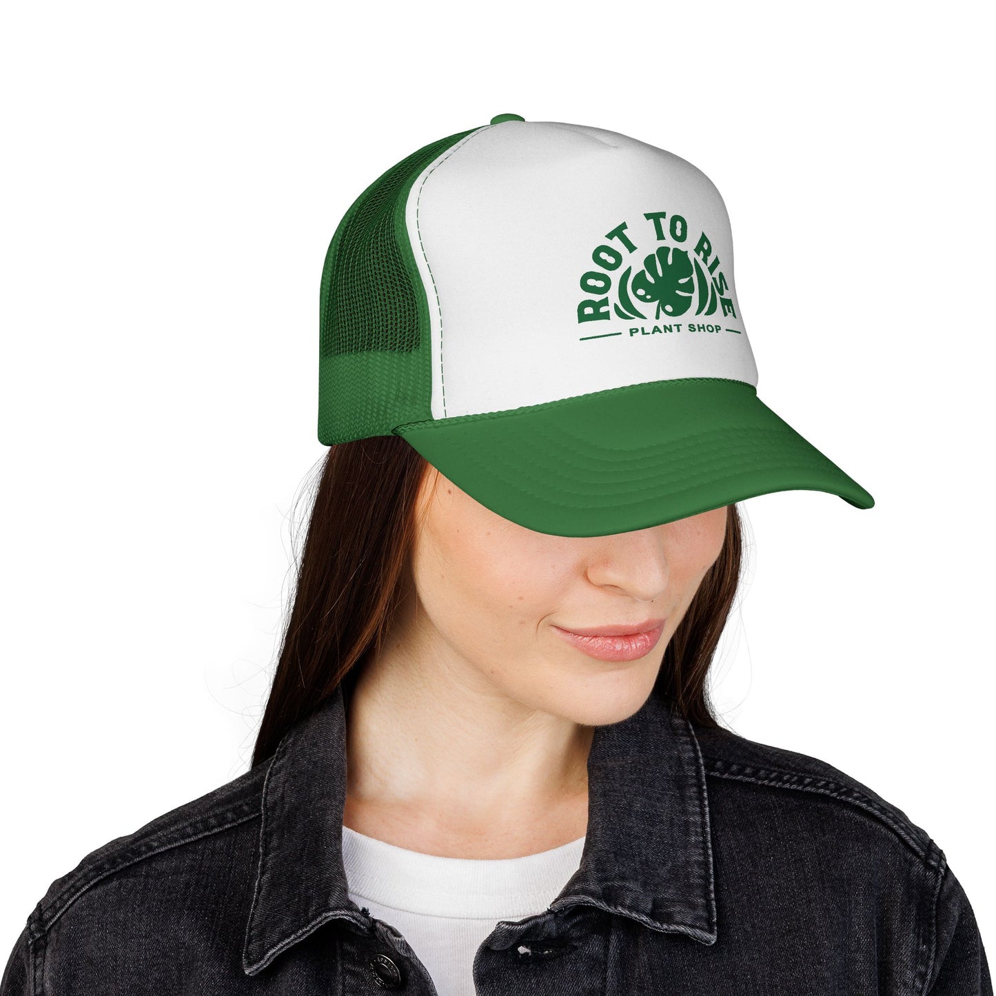 Root to Rise Trucker Cap — Plant Shop Monstera Hat