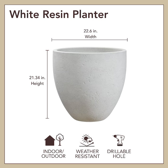 Halifax Planter dimensions - 22.6 in width x 21.34 in height