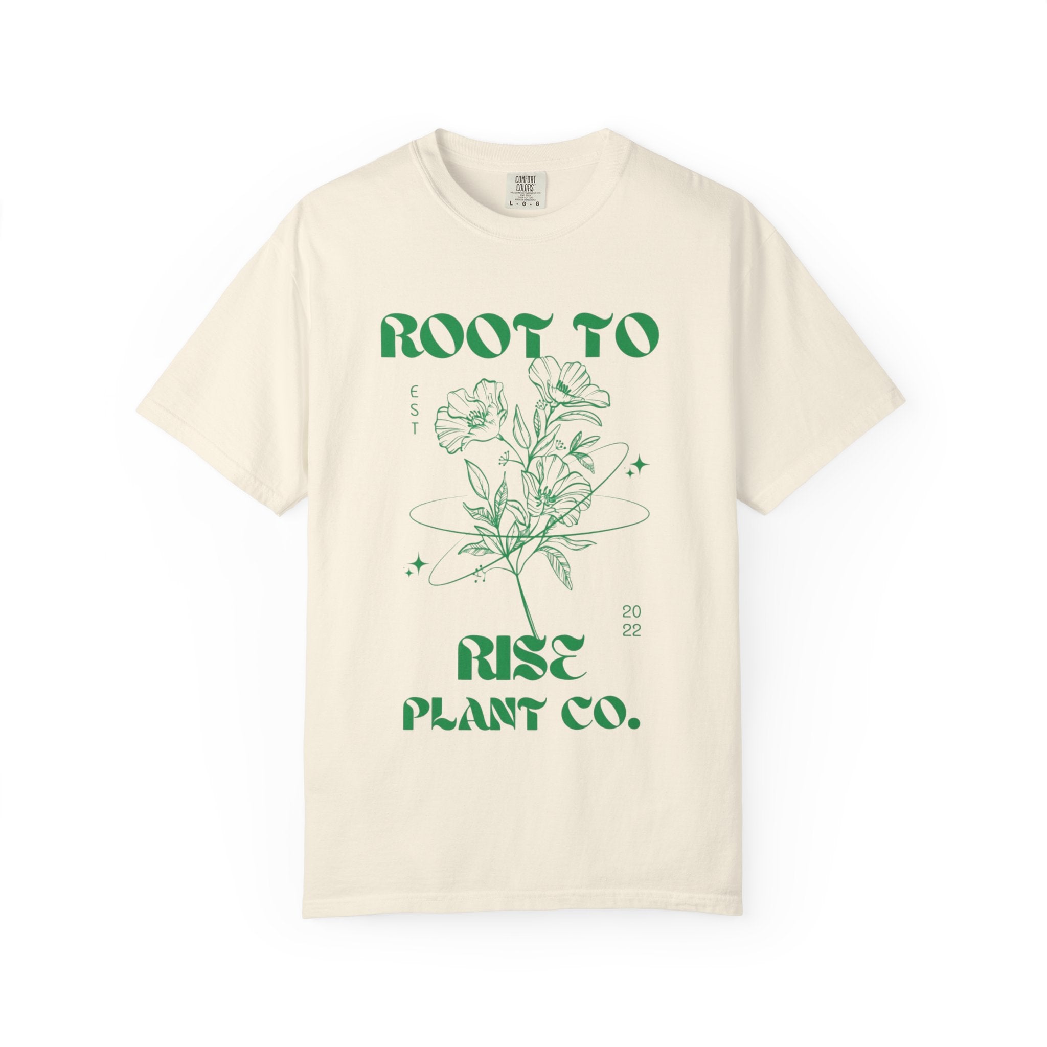 Root to Rise botanical illustration T-Shirt | plant company graphic tee