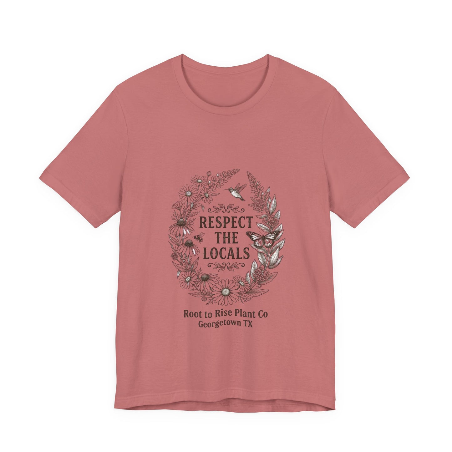 Respect the Locals tee | wildlife floral graphic