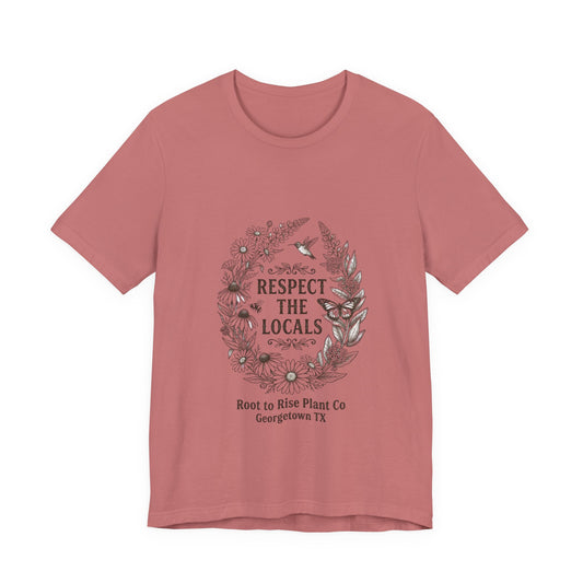 Respect the Locals tee | wildlife floral graphic
