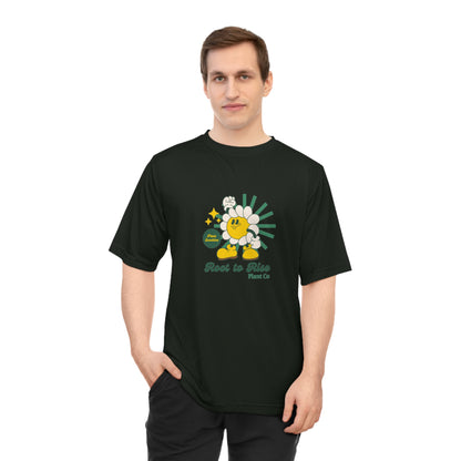 Retro Daisy Tennis T-Shirt — "Fresh to Serve" Performance Tee