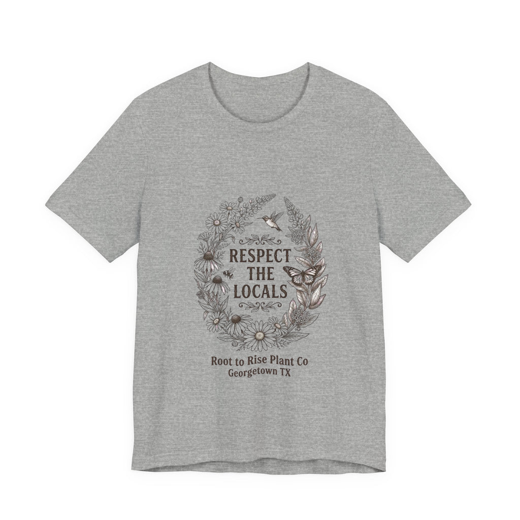 Respect the Locals tee | Vintage National Parks style, wildlife floral graphic