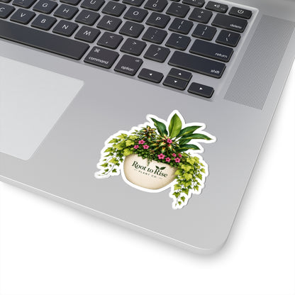 Potted Tropical Planter Sticker | Kiss-Cut Vinyl Plant Decal