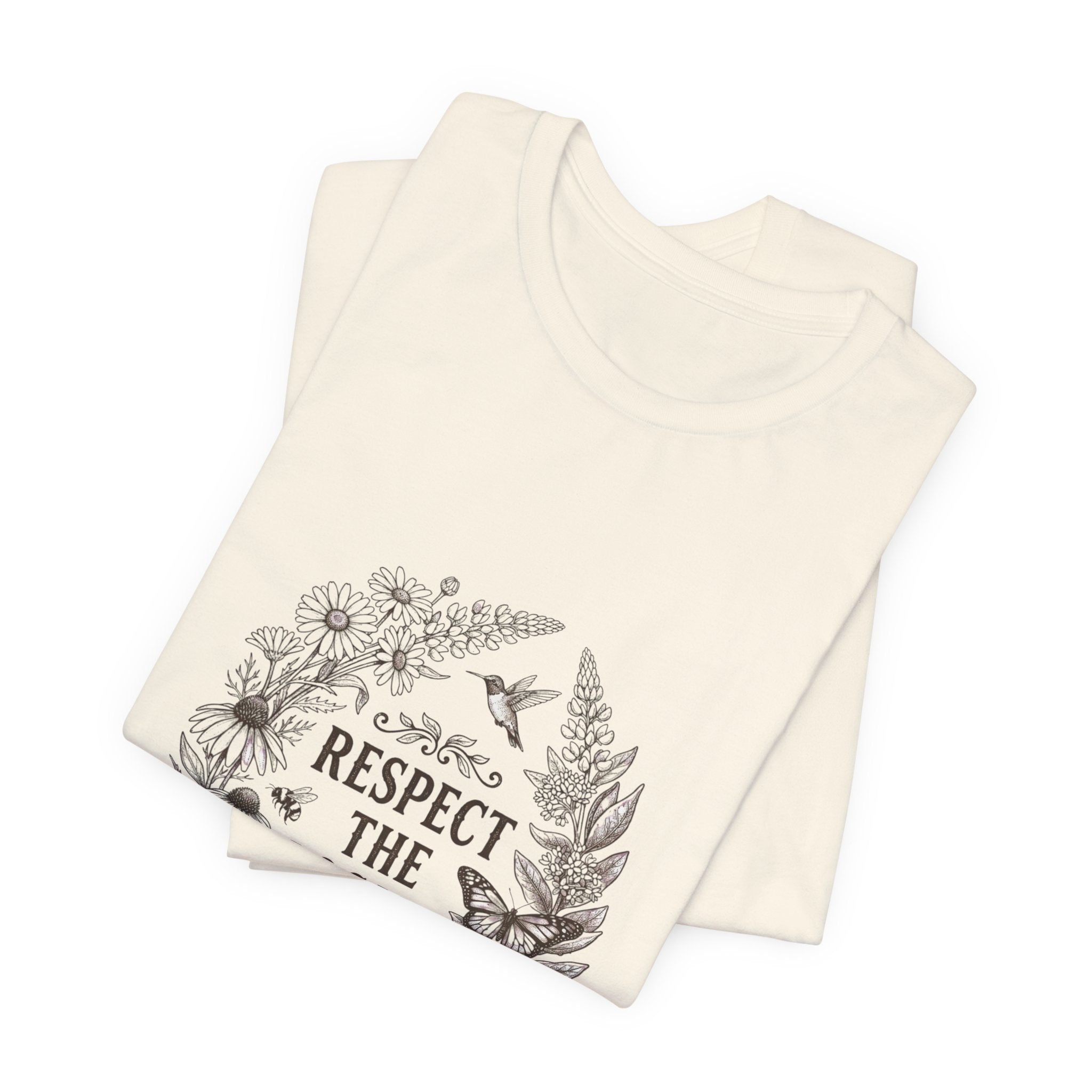 Respect the Locals tee | Vintage National Parks style, wildlife floral graphic