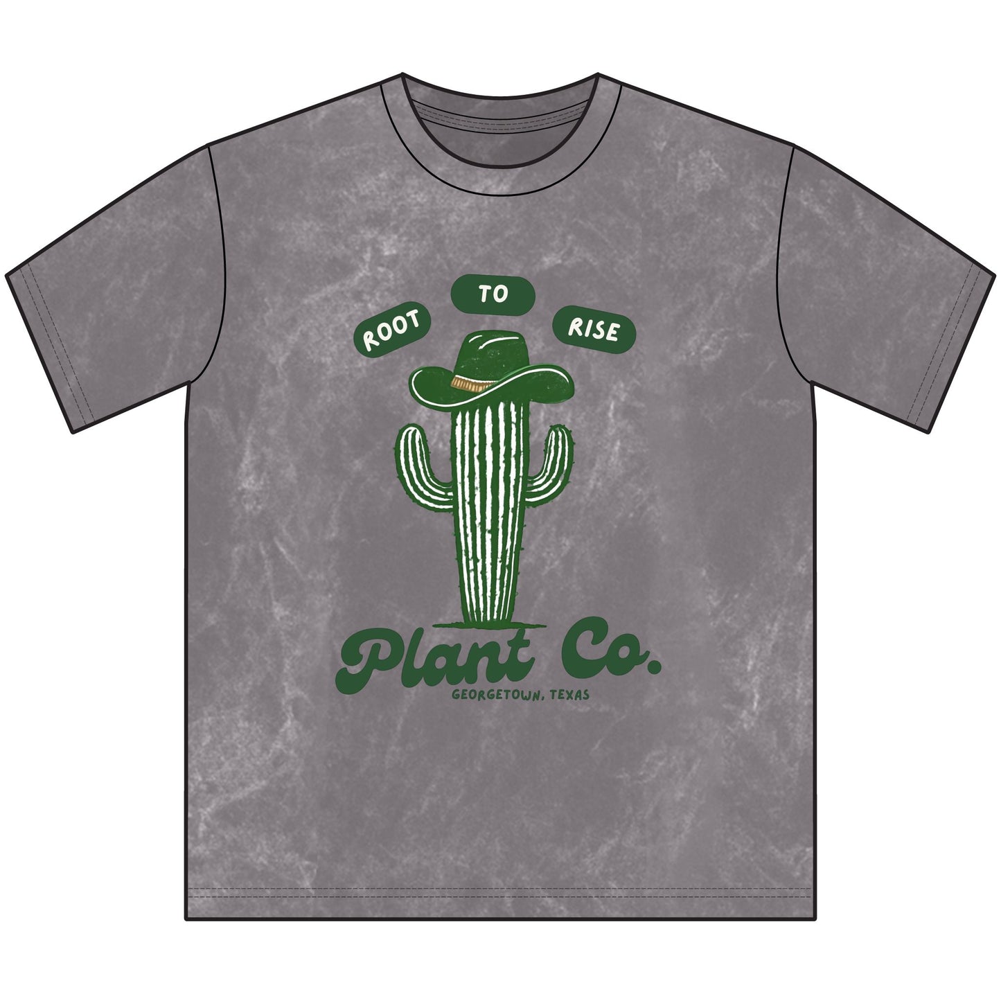 Root to Rise Plant Co. Vintage Crewneck Tee – Floral Graphic Georgetown TX