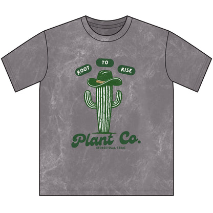 Root to Rise Plant Co. Vintage Crewneck Tee – Floral Graphic Georgetown TX