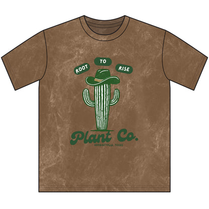 Root to Rise Plant Co. Vintage Crewneck Tee – Floral Graphic Georgetown TX