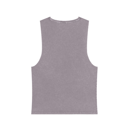 Root to Rise Plant Co. Floral Tank — Stonewash Muscle Tee for Gardeners