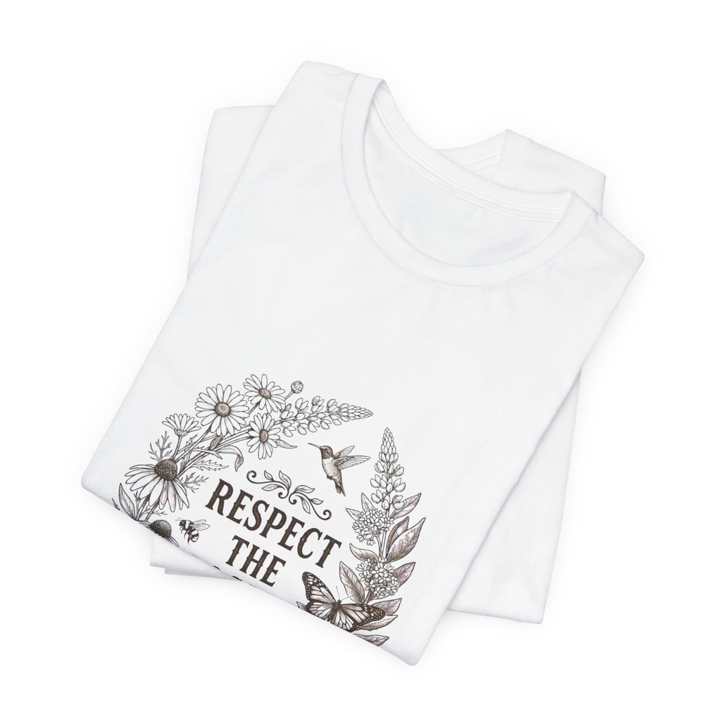 Respect the Locals tee | Vintage National Parks style, wildlife floral graphic