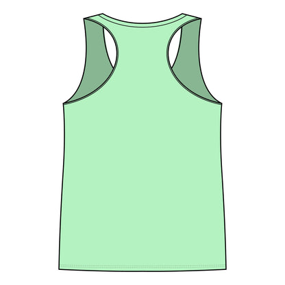 Root to Rise Plant Co. Women's Racerback Tank — Gardening Floral Vintage Graphic