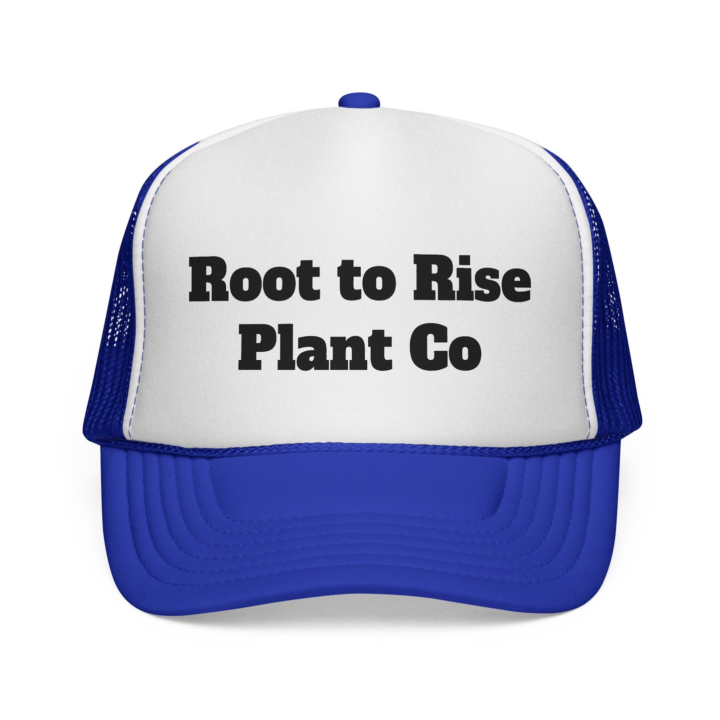 Root to Rise Plant Co Trucker Hat — Gardening Logo Mesh Cap