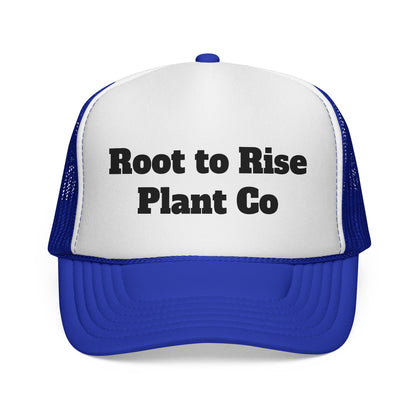 Root to Rise Plant Co Trucker Hat — Gardening Logo Mesh Cap