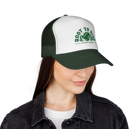 Root to Rise Trucker Cap — Plant Shop Monstera Hat