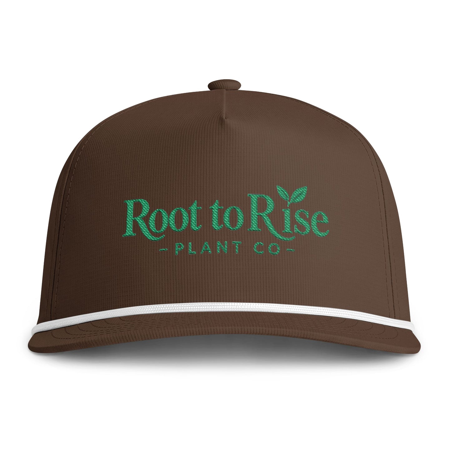 Embroidered Root to Rise Plant Co. Sunwashed Rope Cap |