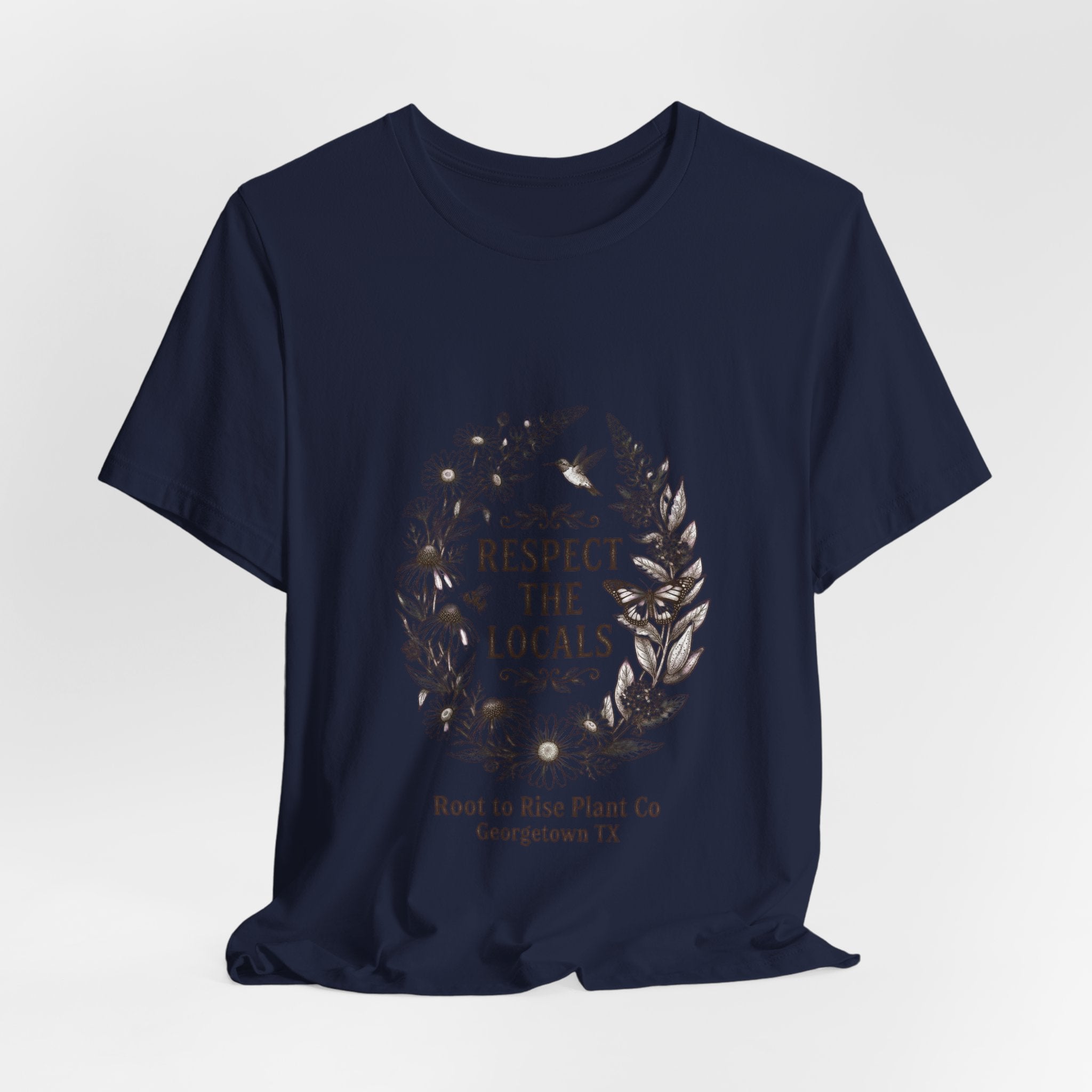 Respect the Locals tee | Vintage National Parks style, wildlife floral graphic