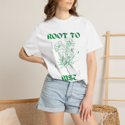 Root to Rise botanical illustration T-Shirt | plant company graphic tee