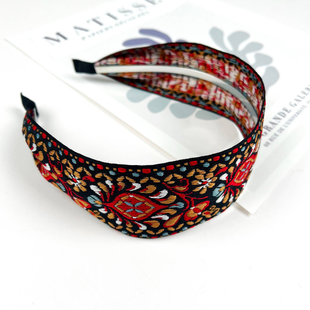 Boho ethnic style embroidered headband