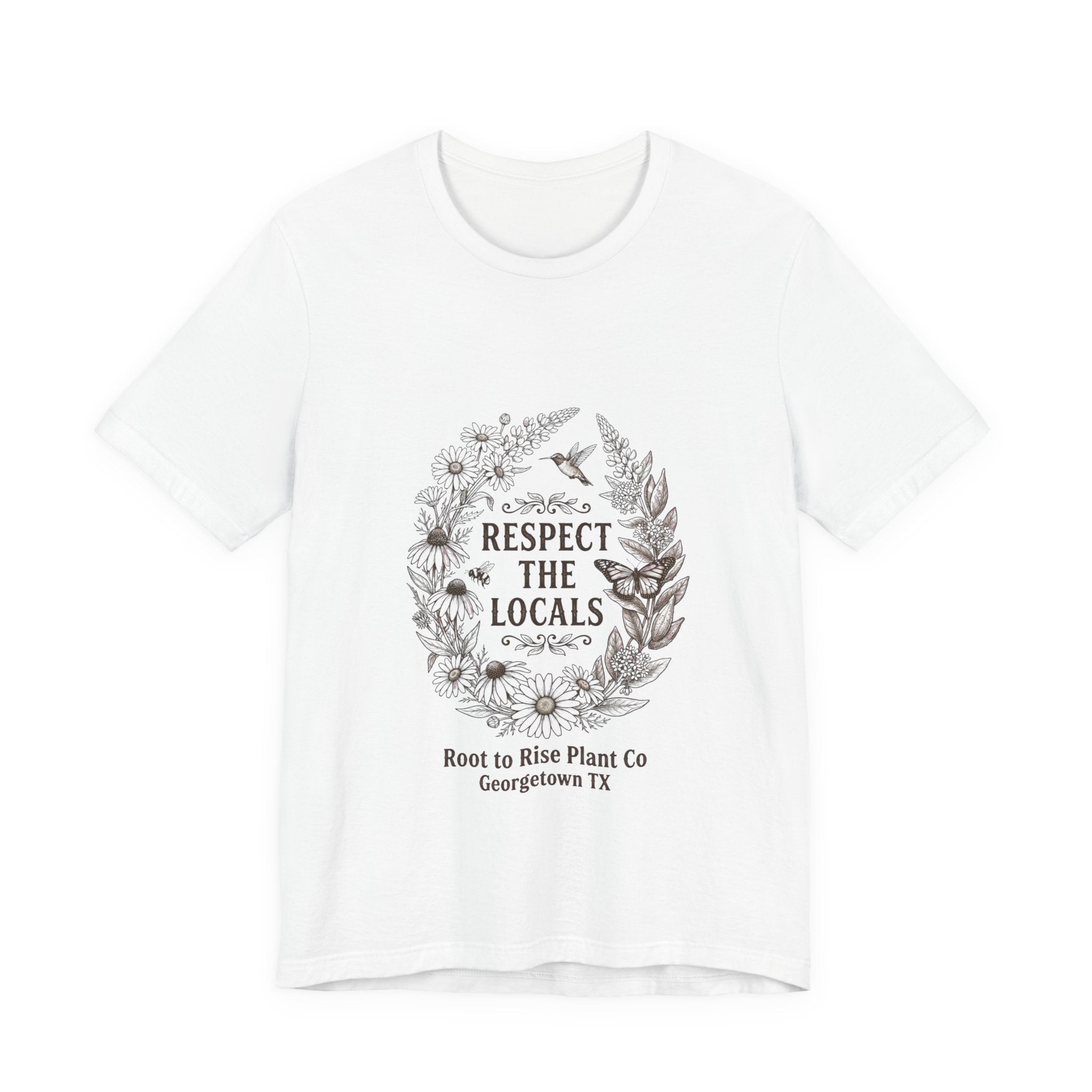 Respect the Locals tee | Vintage National Parks style, wildlife floral graphic