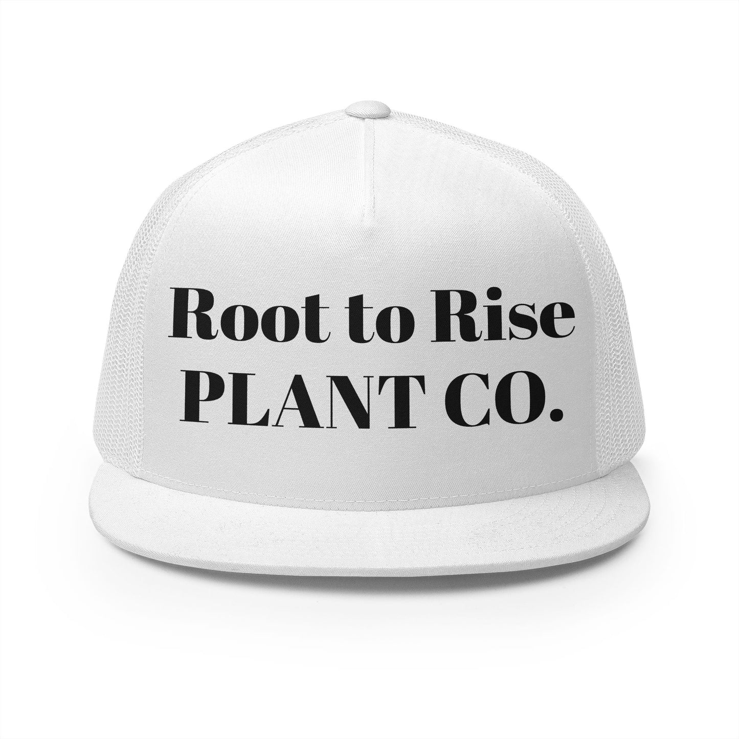 Root to Rise Plant Co. Trucker Cap — Green Mesh Gardening Hat