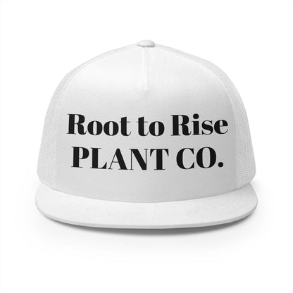 Root to Rise Plant Co. Trucker Cap — Green Mesh Gardening Hat