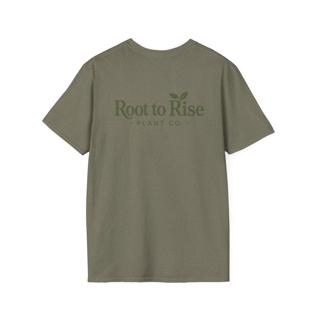 Copy of Root to Rise Plant Illustration T-Shirt | Potted Greenery Floral Graphic