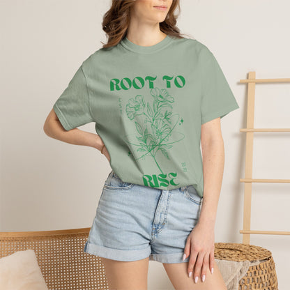 Root to Rise botanical illustration T-Shirt | plant company graphic tee