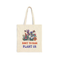 Root to Rise Plant Co. Tote Bag | Floral Illustration Canvas Tote