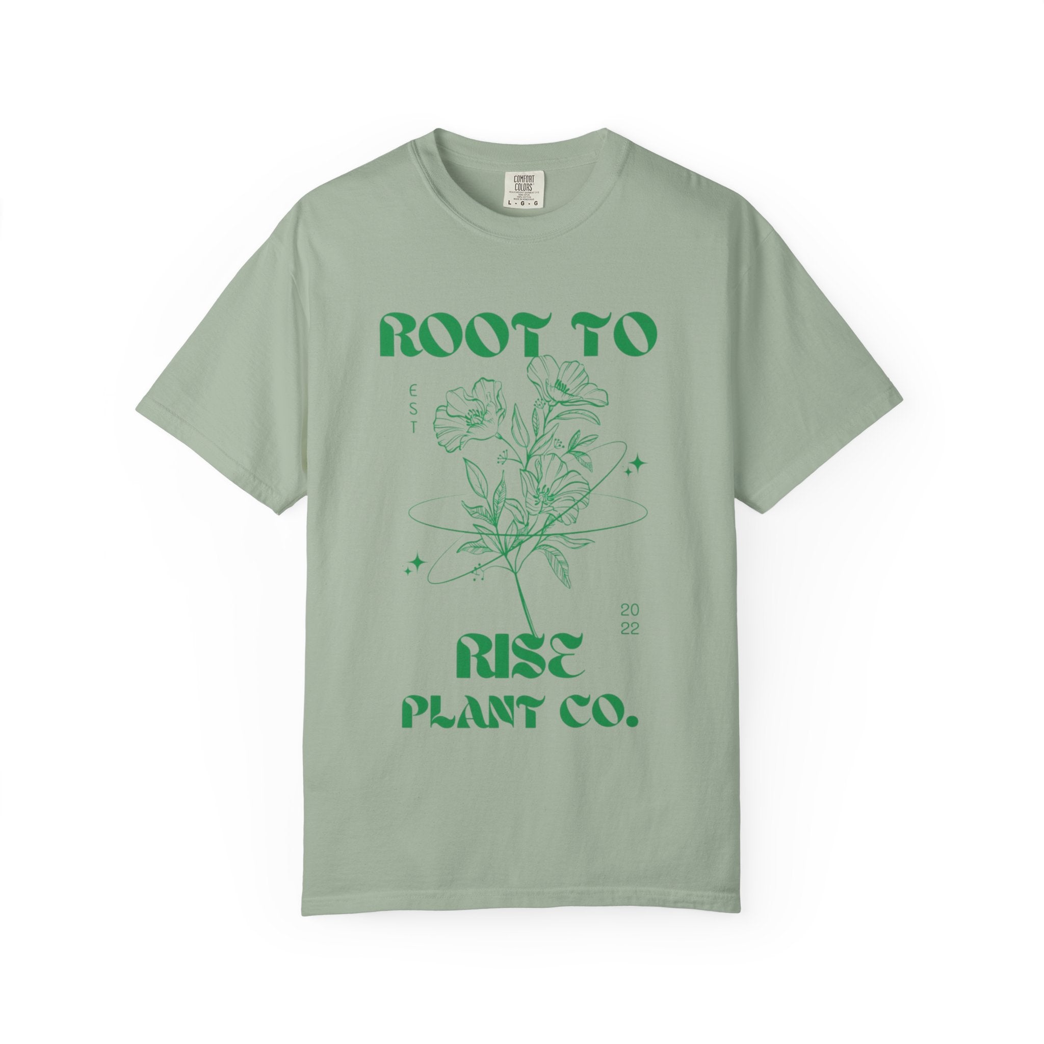 Root to Rise botanical illustration T-Shirt | plant company graphic tee