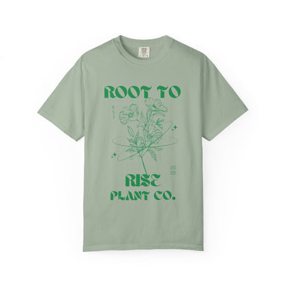 Root to Rise botanical illustration T-Shirt | plant company graphic tee