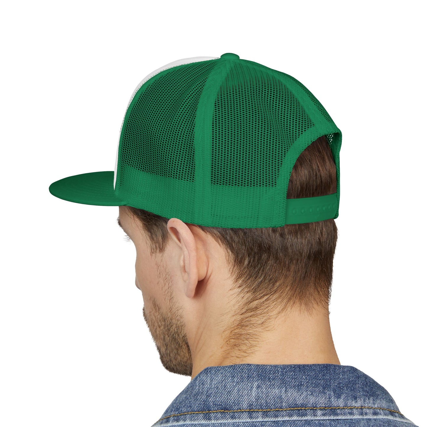 Root to Rise Plant Co. Trucker Cap — Green Mesh Gardening Hat