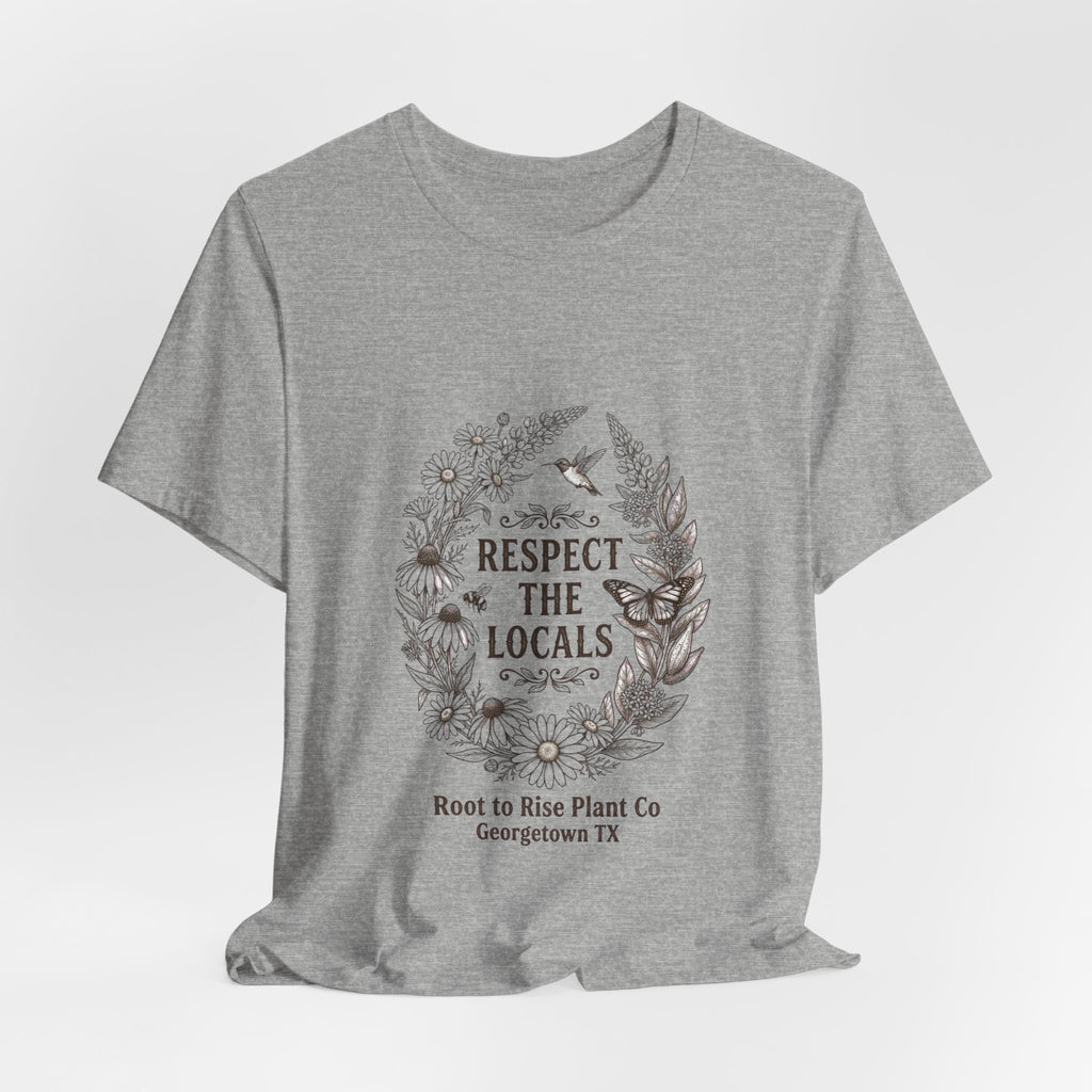 Respect the Locals tee | Vintage National Parks style, wildlife floral graphic