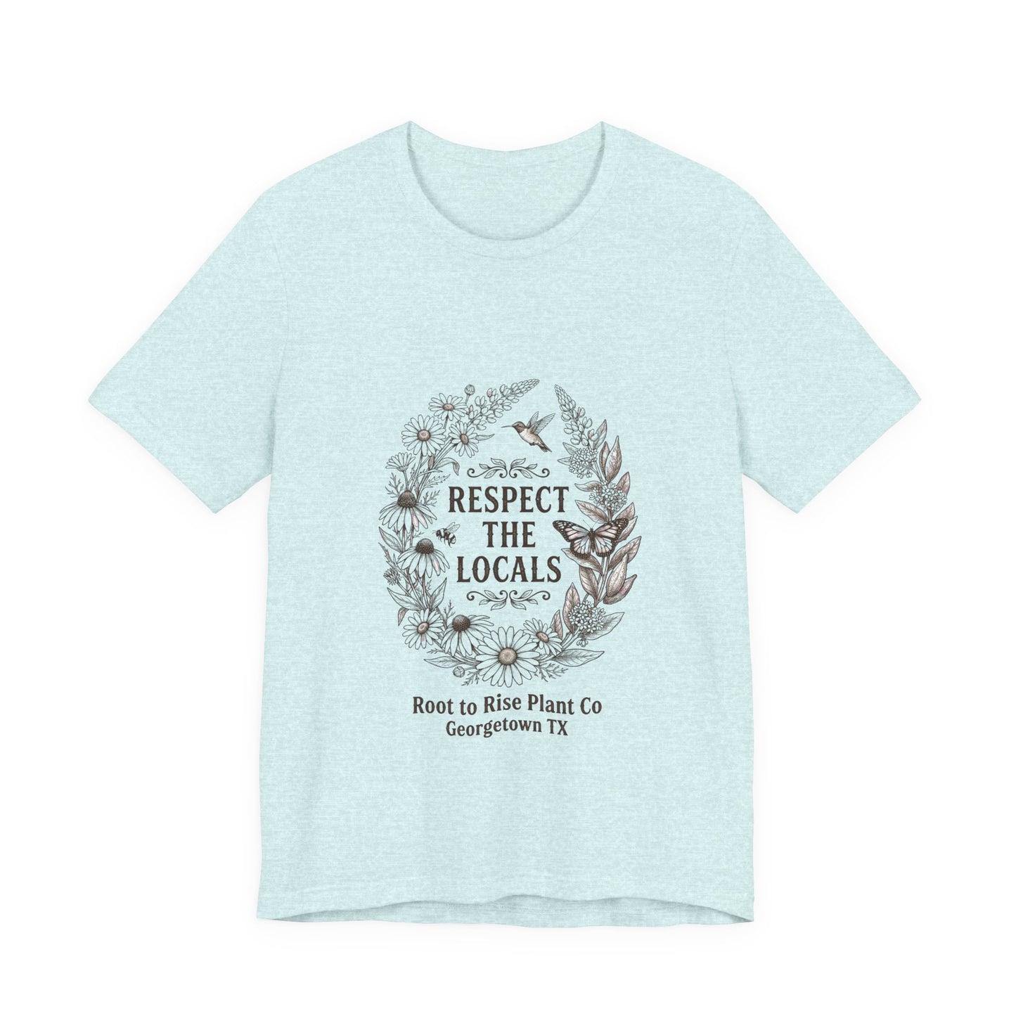 Respect the Locals tee | wildlife floral graphic