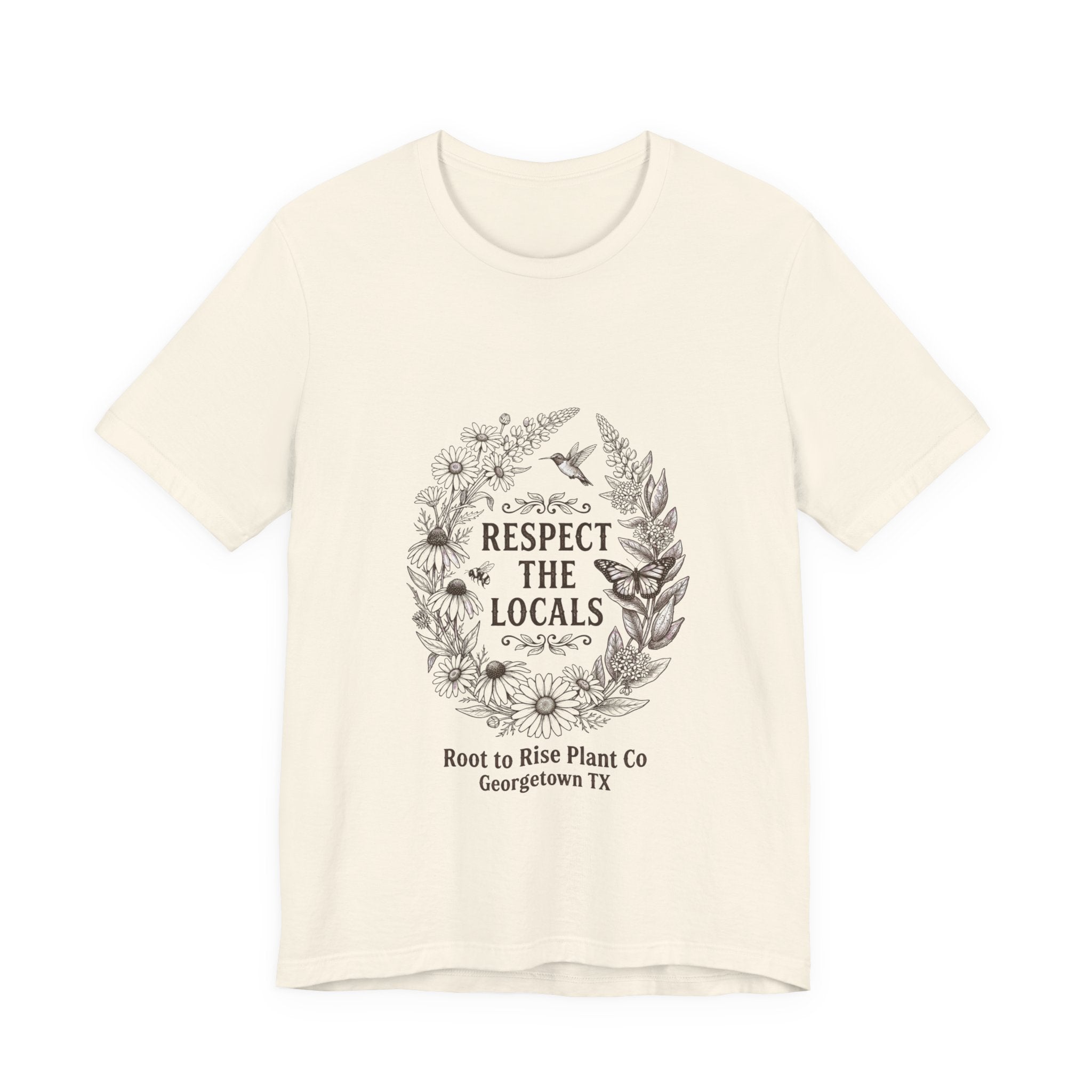 Respect the Locals tee | Vintage National Parks style, wildlife floral graphic
