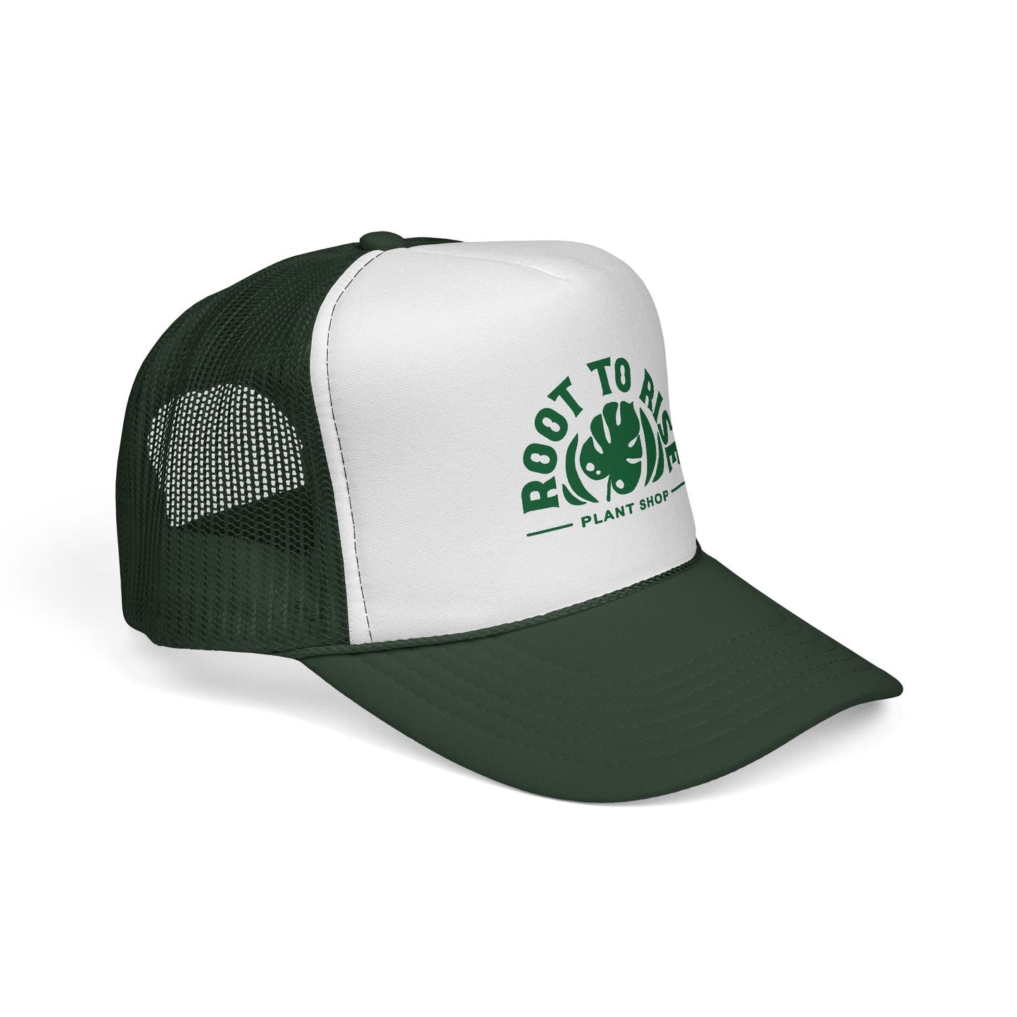 Root to Rise Trucker Cap — Plant Shop Monstera Hat