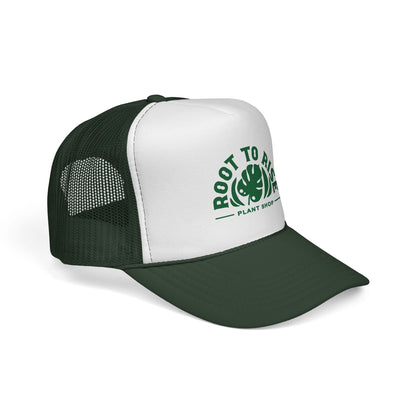 Root to Rise Trucker Cap — Plant Shop Monstera Hat