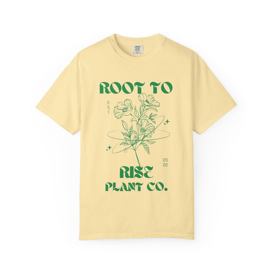 Root to Rise botanical illustration T-Shirt | plant company graphic tee