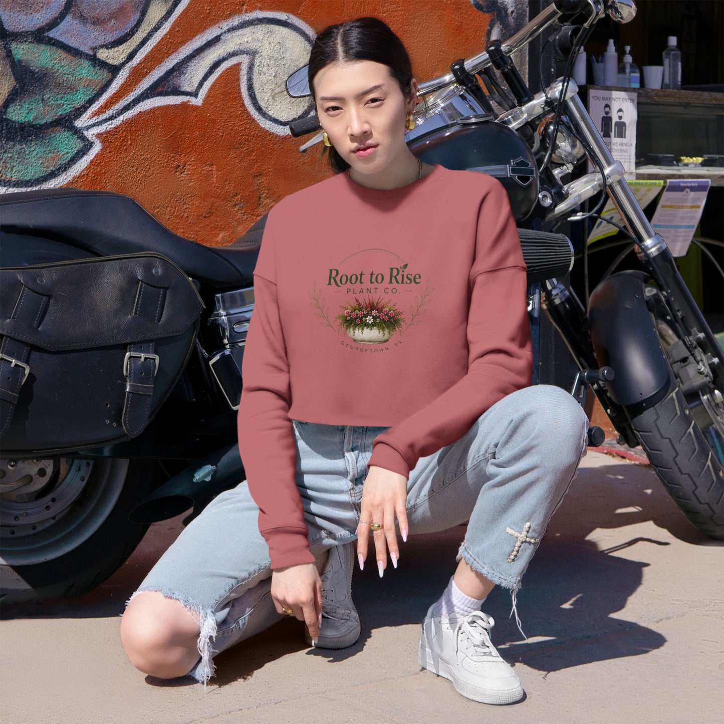 Root to Rise Cropped Sweatshirt