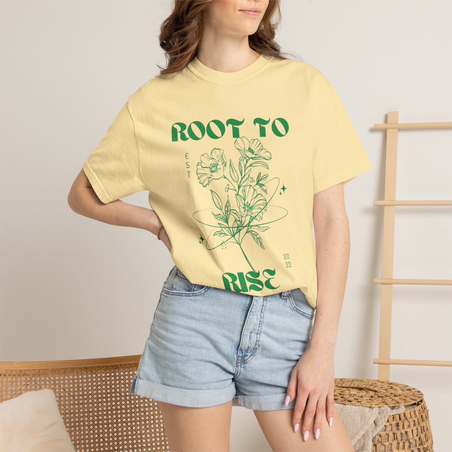 Root to Rise botanical illustration T-Shirt | plant company graphic tee
