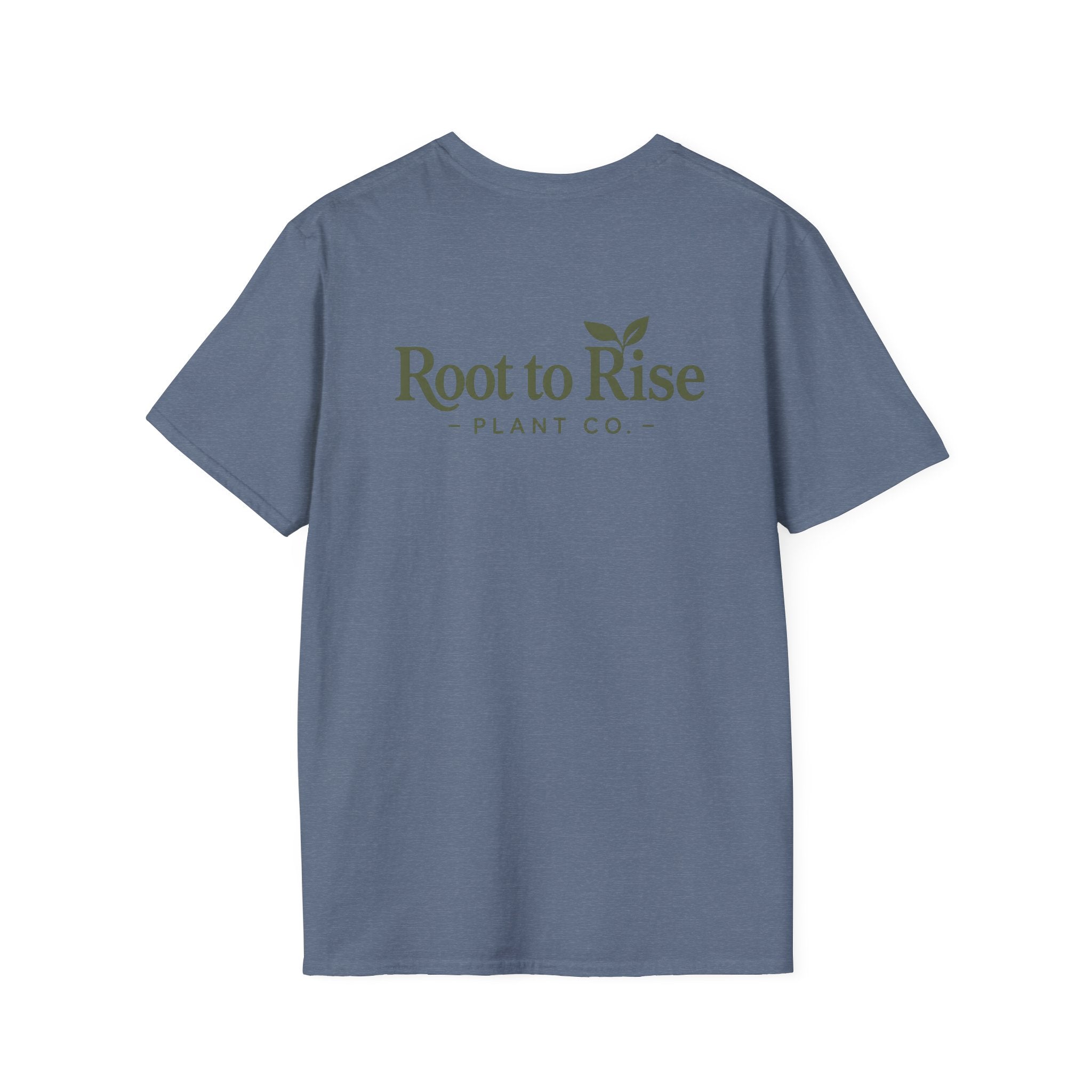 Root to Rise Plant Illustration T-Shirt | Potted Greenery Floral Graphic
