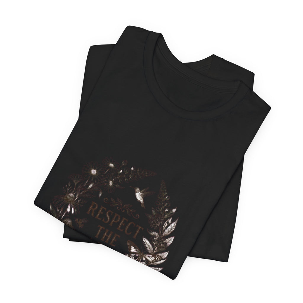 Respect the Locals tee | Vintage National Parks style, wildlife floral graphic