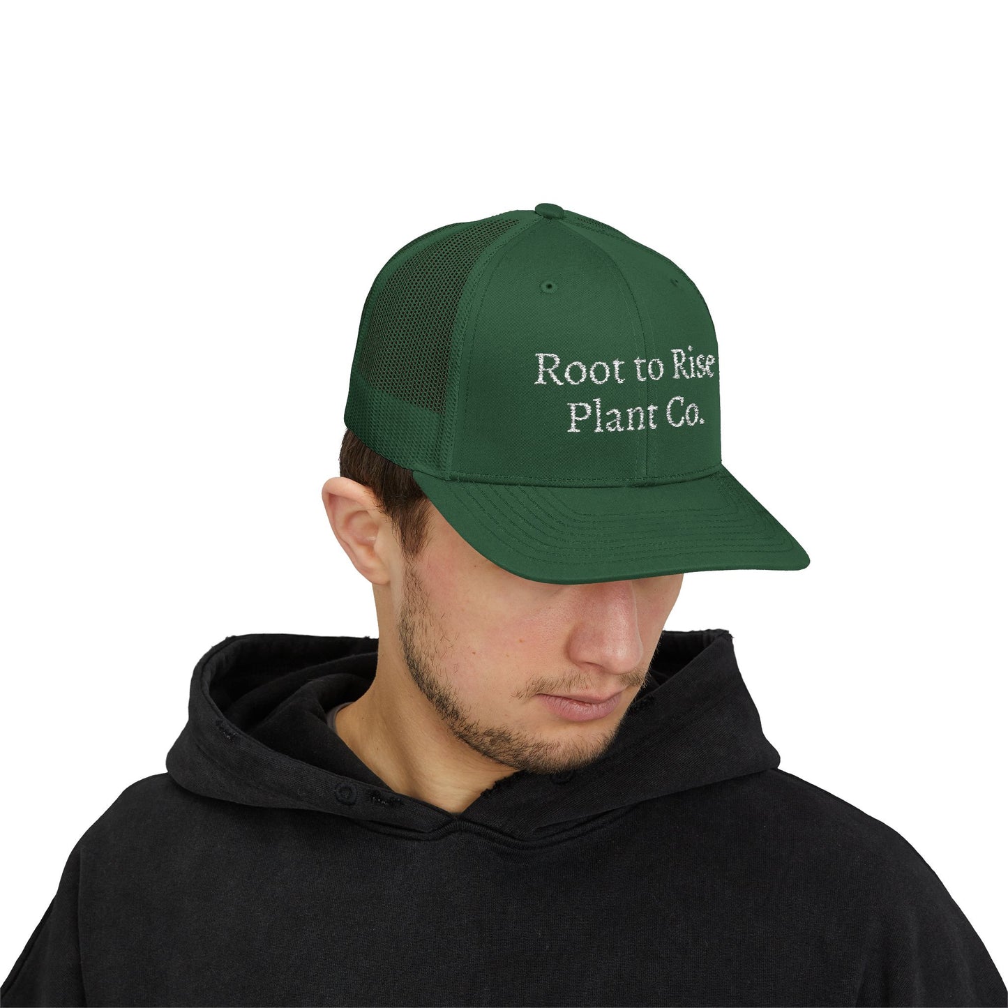 Root to Rise Plant Co. Trucker Cap — Snapback Hat