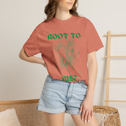 Root to Rise botanical illustration T-Shirt | plant company graphic tee