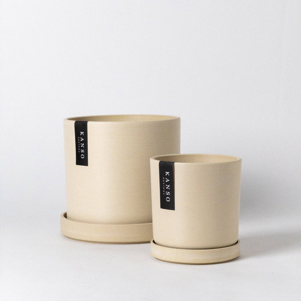 4" Signature Planters & Saucer | Earth Tones