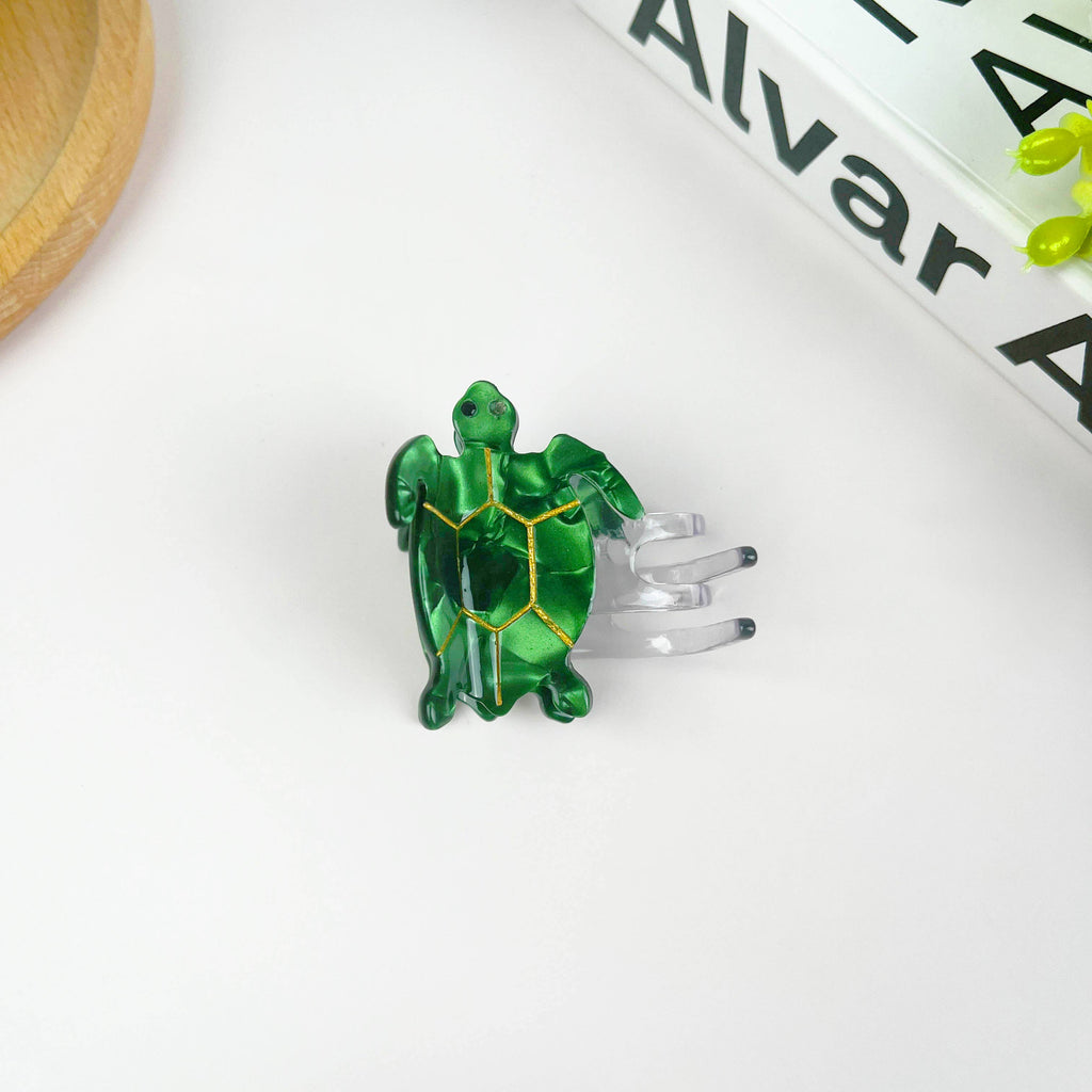 Green Turtle Claw Clip,Animal Hair Clip