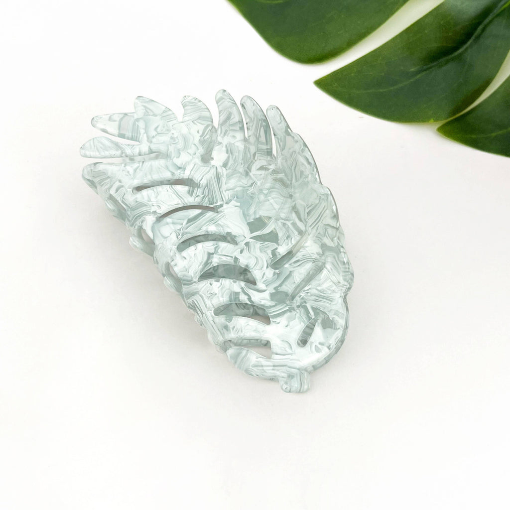 Tropical Palm Leaf Hair Claw Clip