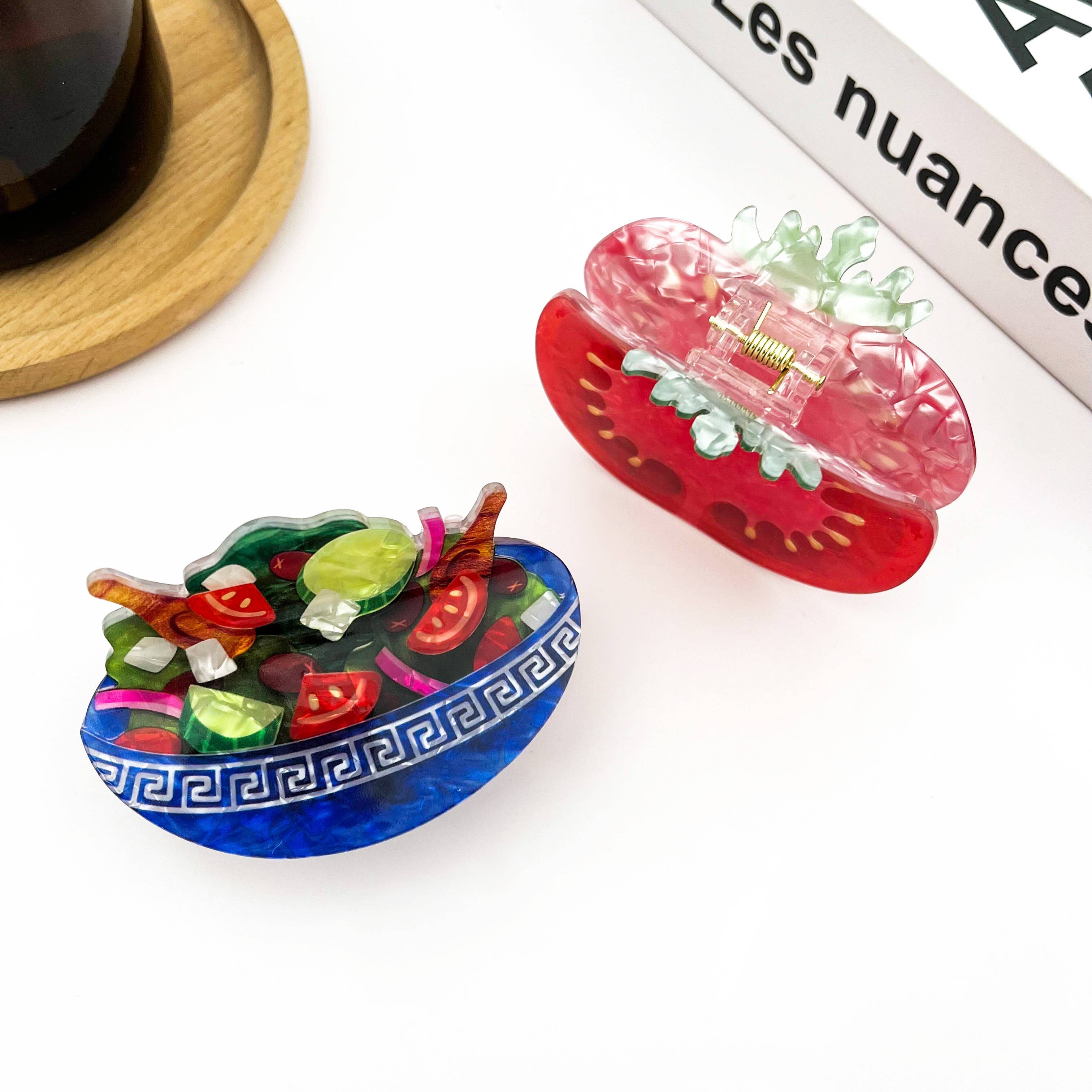 Vegetable Salad Hair Claw Clip, Food Hair Clip