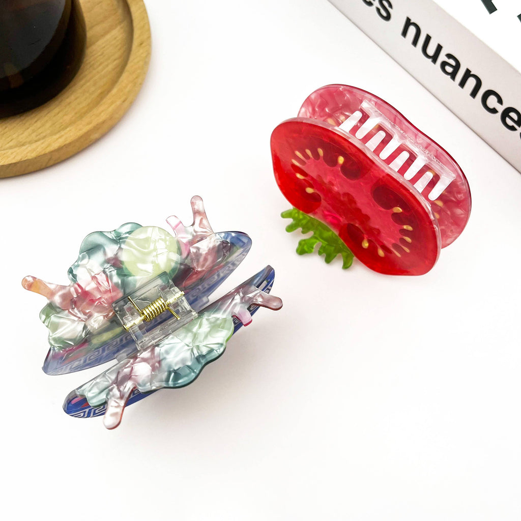 Vegetable Salad Hair Claw Clip, Food Hair Clip