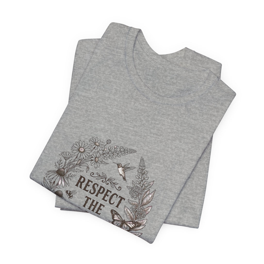 Respect the Locals tee | Vintage National Parks style, wildlife floral graphic