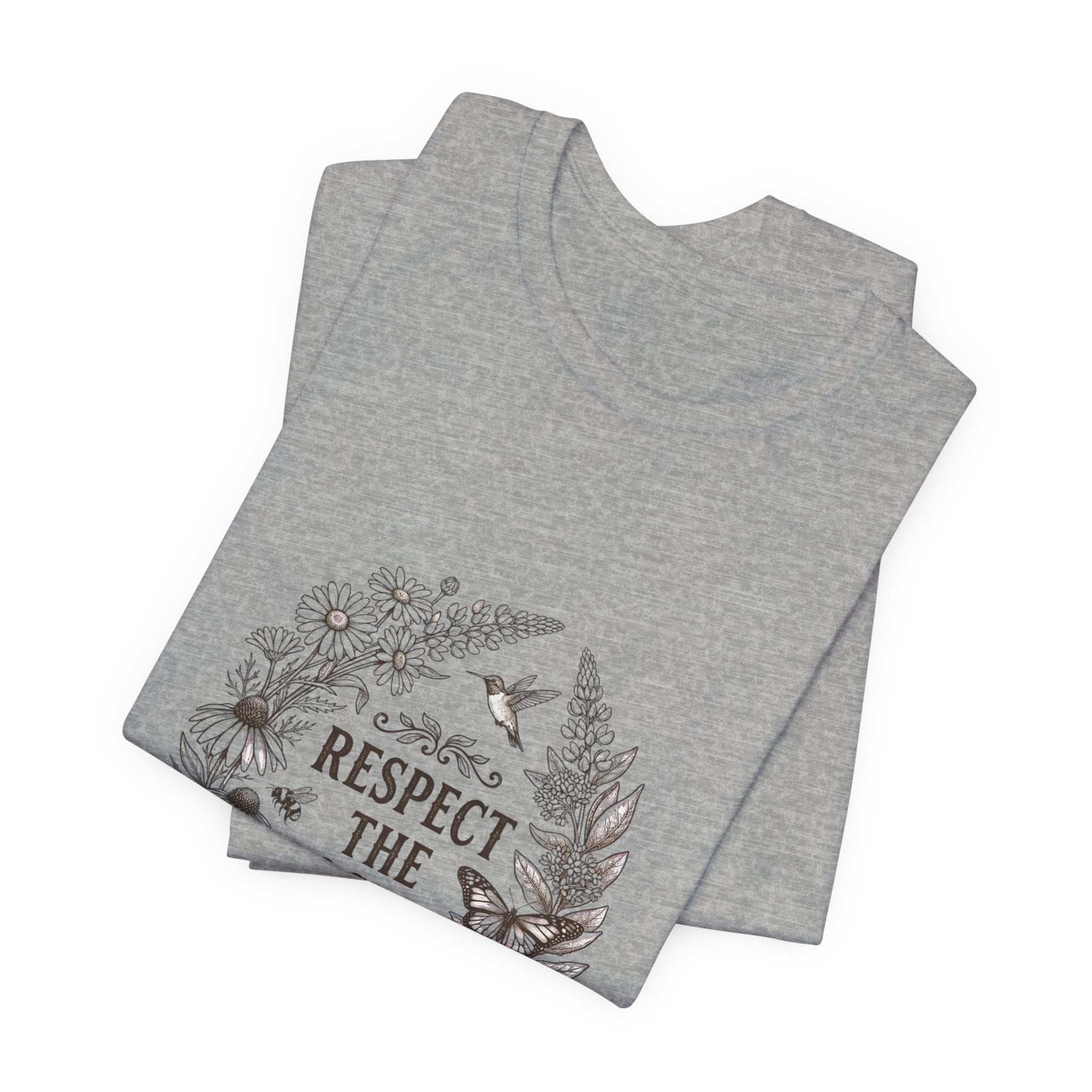 Respect the Locals tee | Vintage National Parks style, wildlife floral graphic